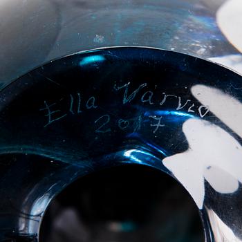 ELLA VARVIO, A glass sculpture, signed Ella Varvio 2017.