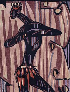 Lars Gynning, A TAPESTRY, flat weave, ca 123,5 x 84 cm,  signerad MTP fino GYNNING.
