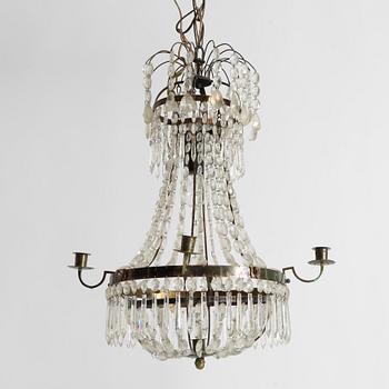 Chandelier, Gustavian style, 20th century.