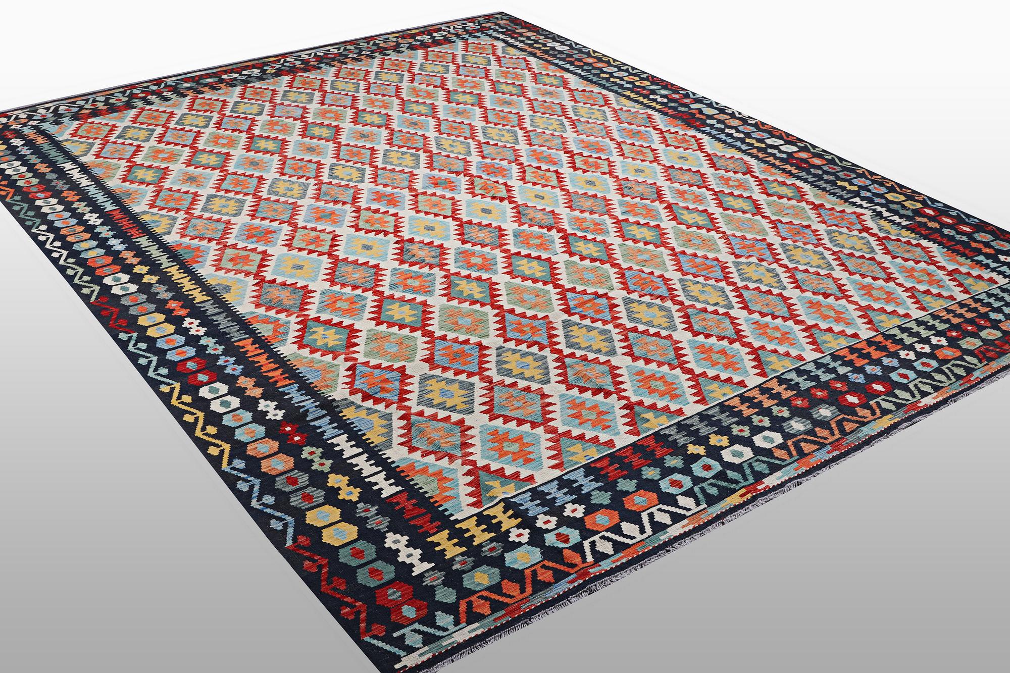 A carpet, Kilim, ca 398 x 316 cm.