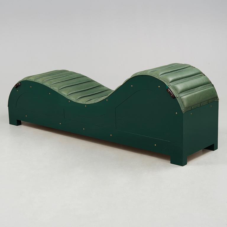 Mats Theselius, a British Racing Green 'Chaise Longue', Källemo Sweden 1992.