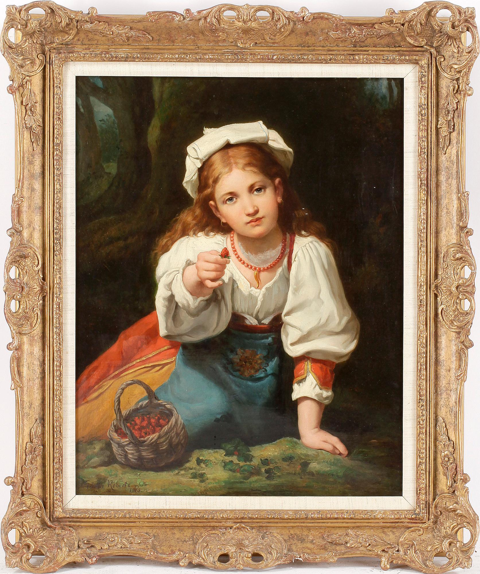 EDWIN THOMAS ROBERTS. Sign Edwin Roberts o dat 1888. Olja på duk.