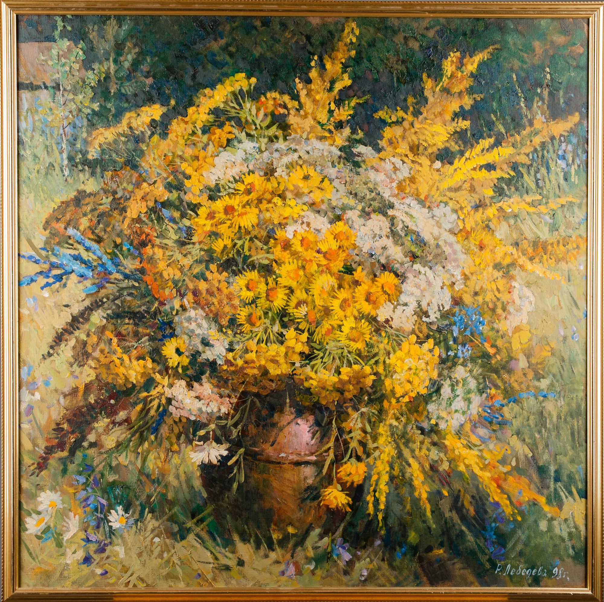 RAISA LEBEDEVA, öljy kankaalle, signeerattu ja päivätty -98.