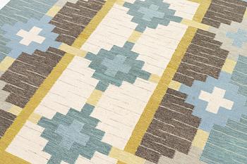 Rug, flat weave, signed GS, approx. 300 x 200 cm.