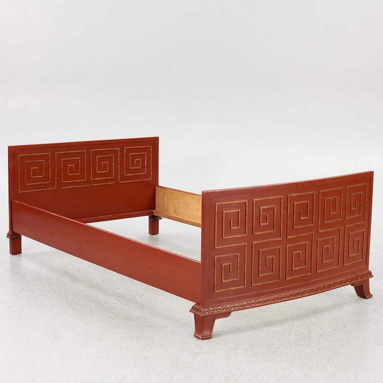 Axel Einar Hjorth, a pair of "Åbo" bed frames, Nordiska Kompaniet, Swedish Grace, 1920s-30s.