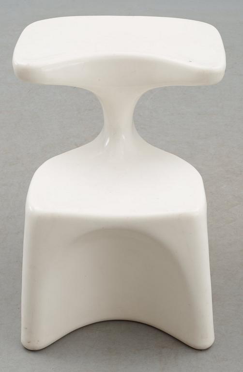 A Luigi Colani white plastic 'Zocker'(Sitzgerät Colani) chair, System Burkhard Lübke, Germany 1973-82.