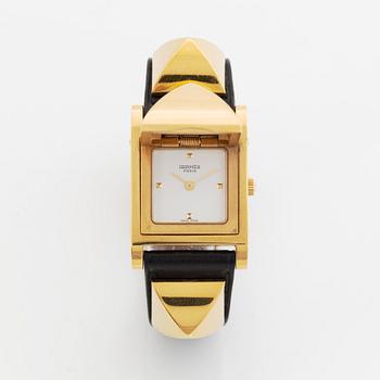 Hermès, Medor, wristwatch, 23 x 32 mm.