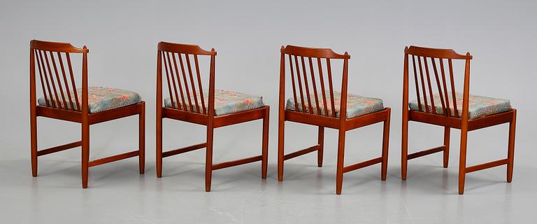 MATBORD OCH STOLAR, teak, 1960-tal.