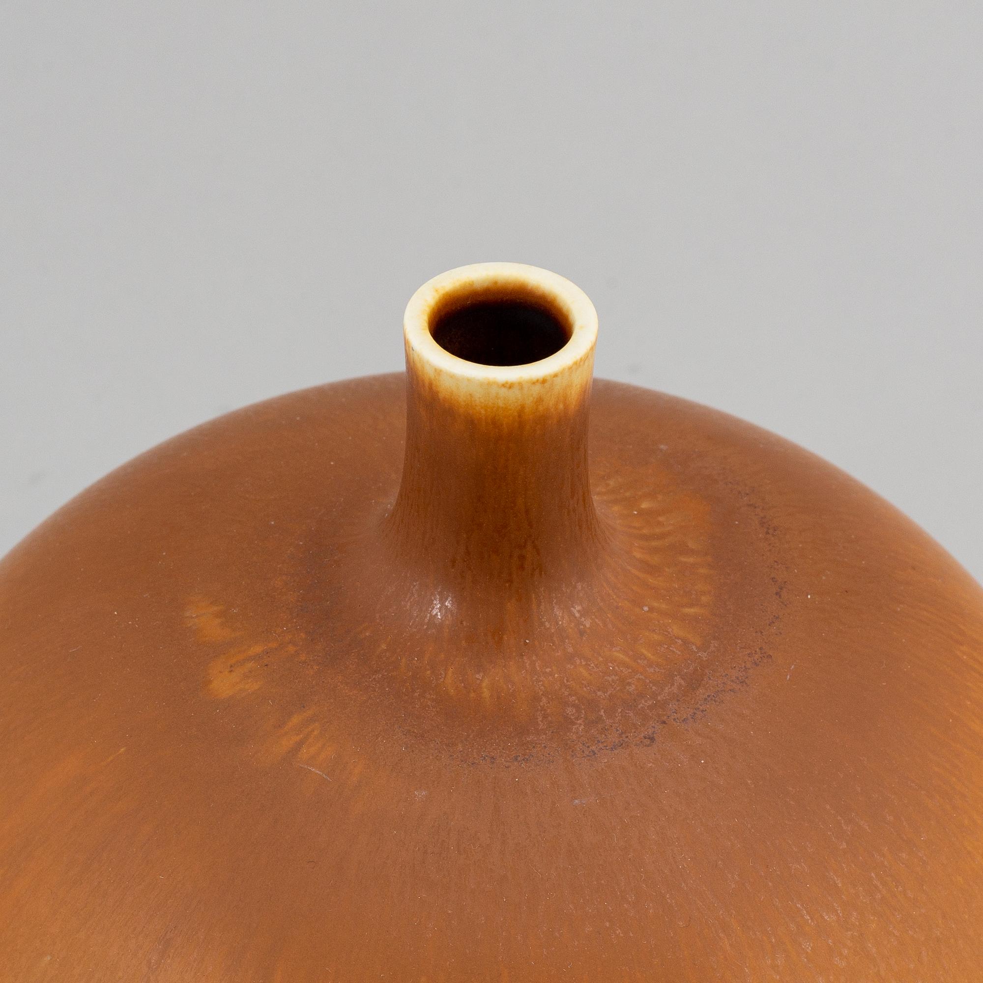 Berndt Friberg, a stoneware vase, Gustavsberg studio, Sweden 1968.