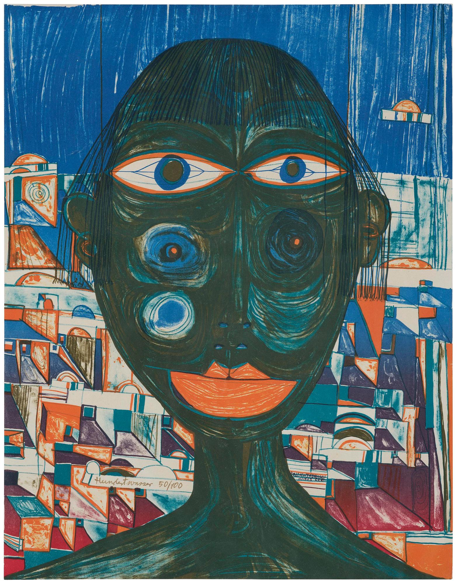Friedensreich Hundertwasser, "Die Araberin".