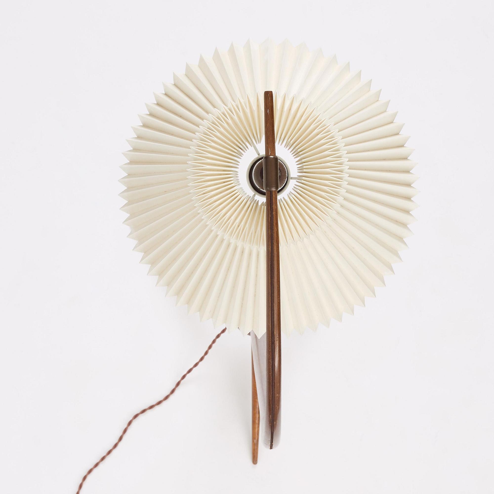 Severin Hansen, a "Bridge" floor lamp, Haslev Møbelsnedkeri, Denmark, 1950s.