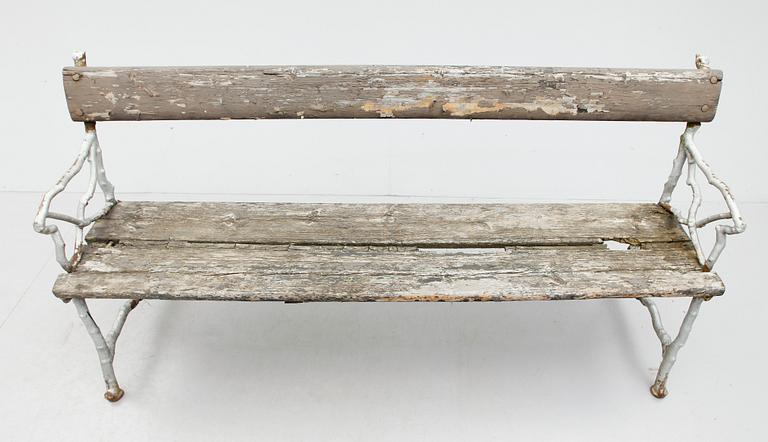 PARKSOFFA, gjutjärn, sent 1800-tal.