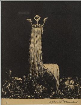John Bauer, "Prinsessan och småtrollen", from "Troll".