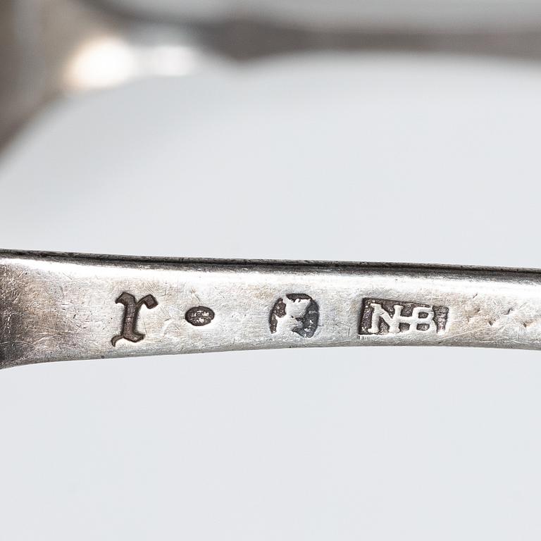 Spoons, 22 pcs, silver, Denmark, Norway, Sweden, 18th-20th century.