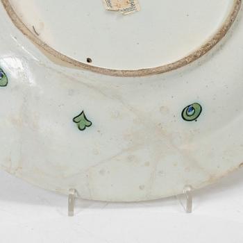 A 17th century Iznik pottery dish, Ottoman empire.