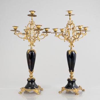 A pair of candelabras, Neo-Renaissance, circa 1900.