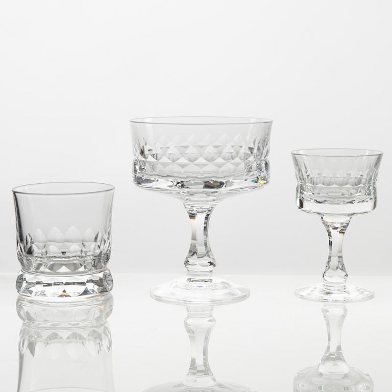 Göran Wärff, a 73-piece glass service, 'Prince', Kosta.