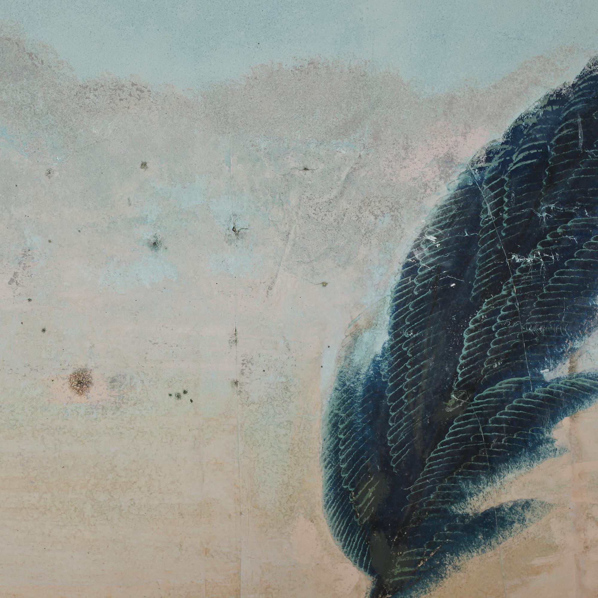 MÅLAD TAPET, 16 delar, 1800-tal.