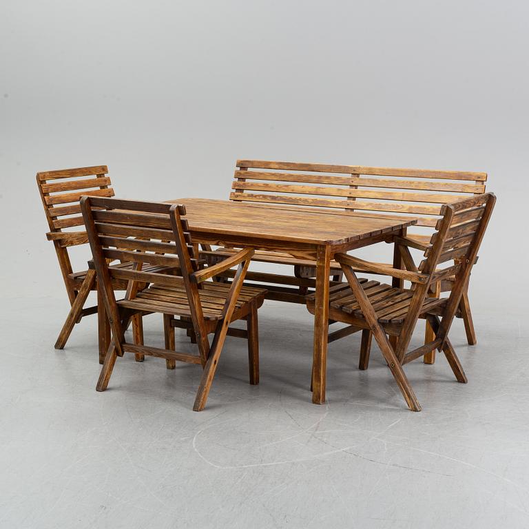 Carl Malmsten, a five garden furniture suite 'Bergshamra', Igelstaverket.