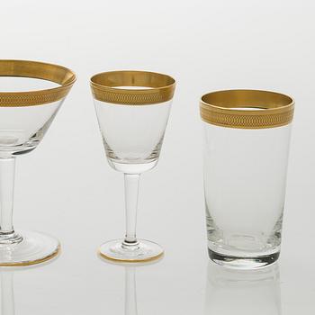 Glasservis, 74 delar, 1900-talets mitt.