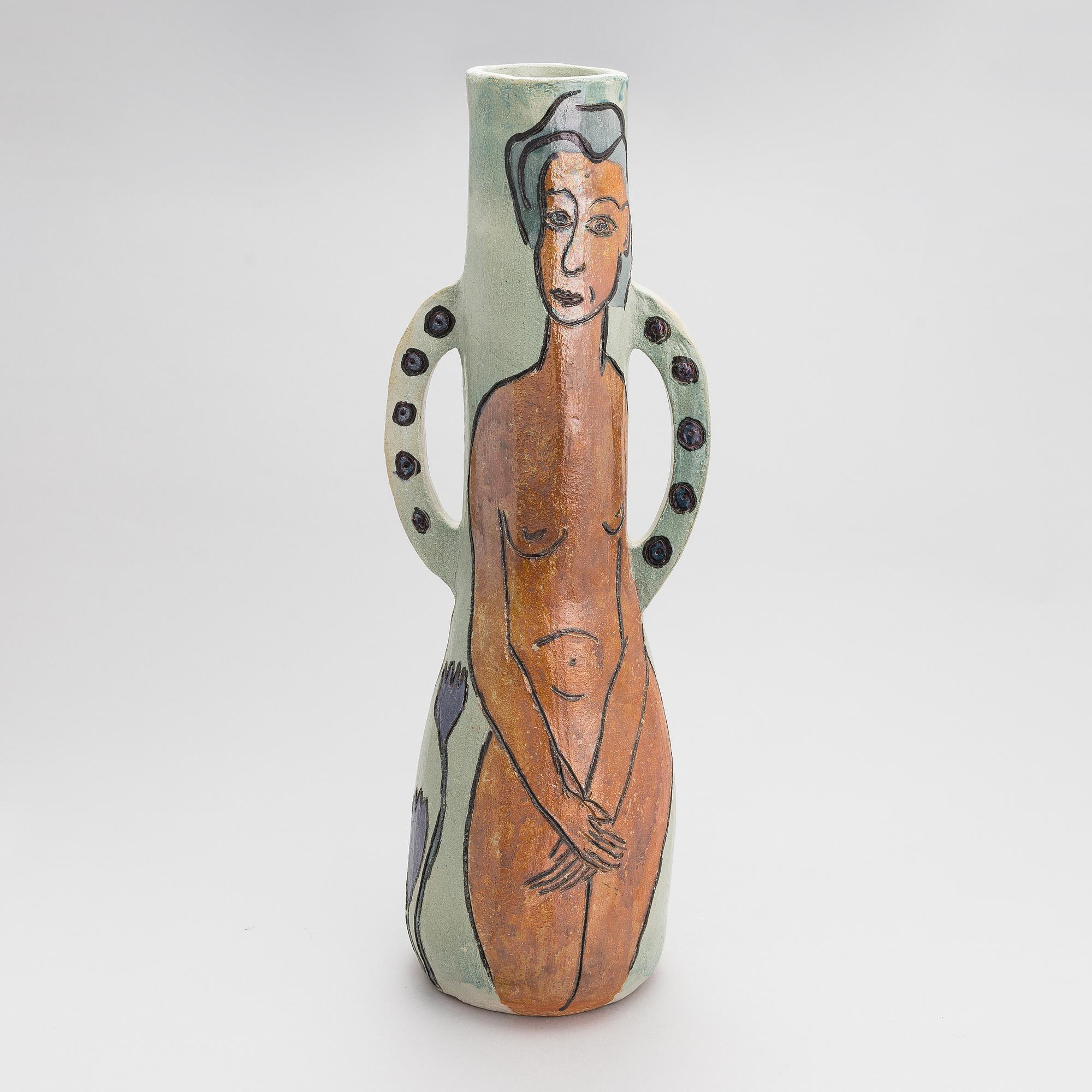 Pauli Partanen, a ceramic sculpture, signed and dated -99.
