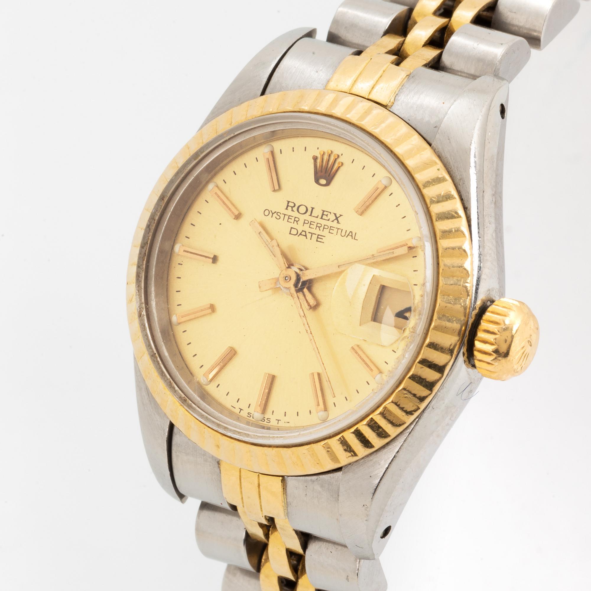 Rolex, Oyster Perpetual, Date, wristwatch, 26 mm.