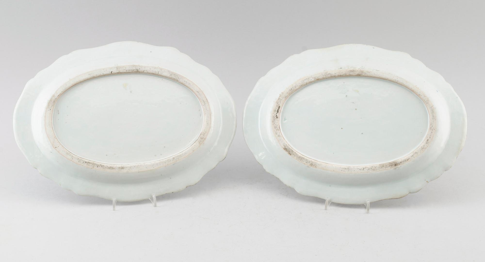 STEKFAT, 1 par, porslin, Kina, Qianlong 1736-1795.