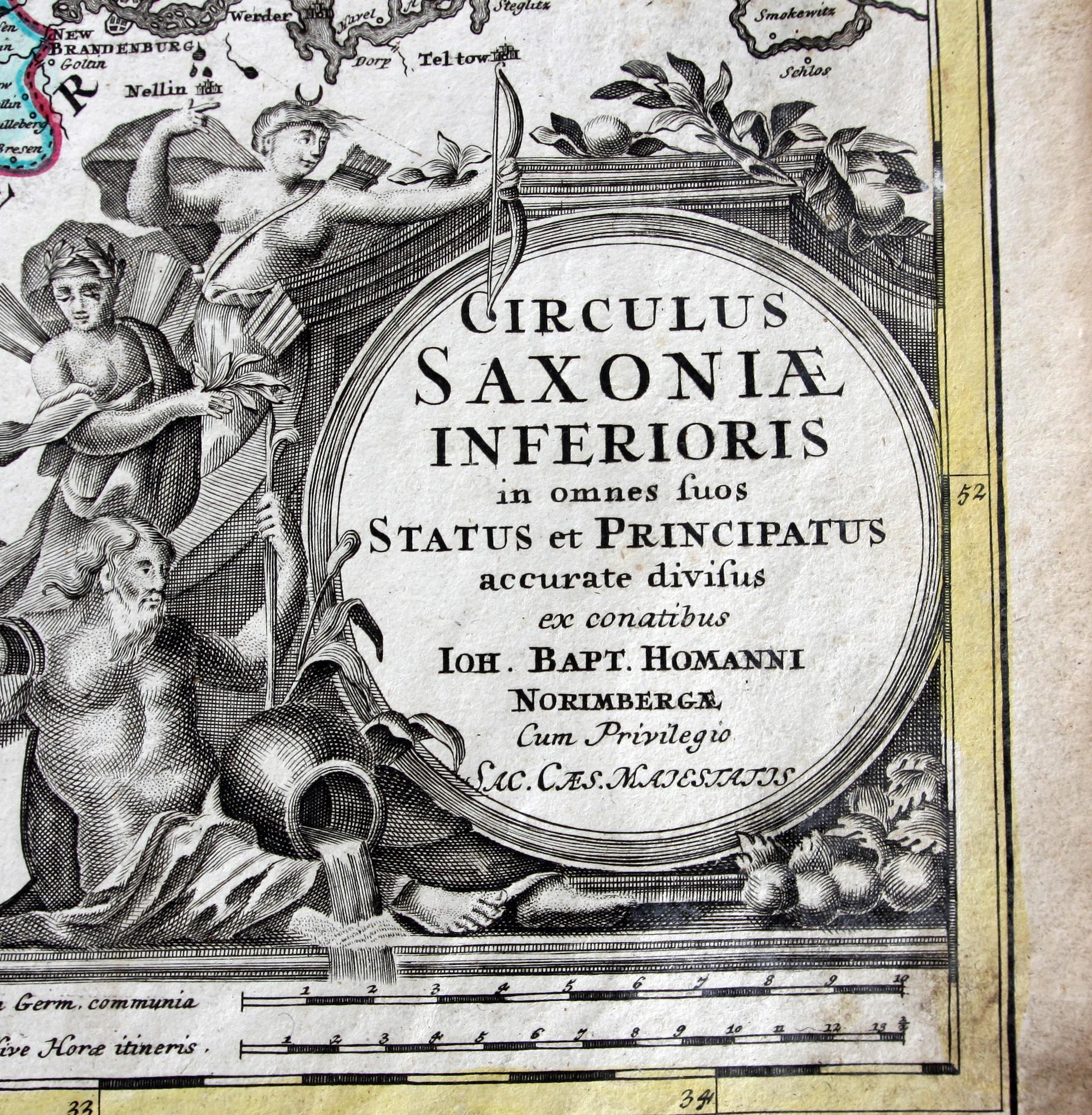 KARTOR, 2 st,  J B Homann, 1700-talets första hälft.