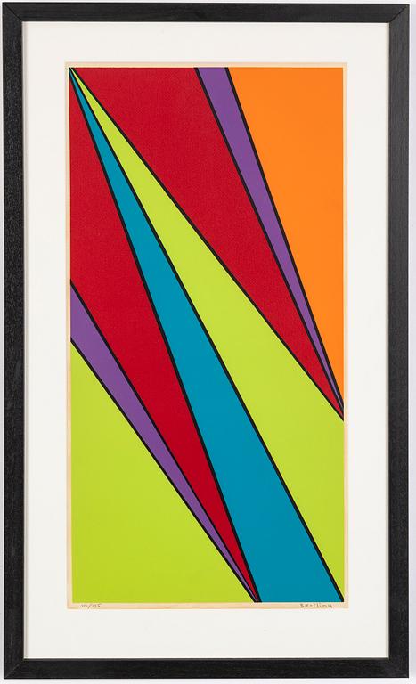 Olle Baertling, silkscreen in colours, signed 116/135.