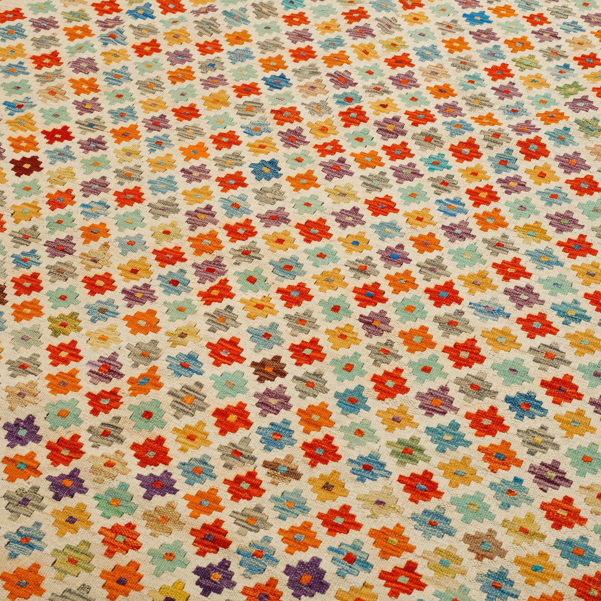 A carpet, kilim, ca 238 x 174 cm.