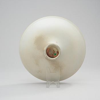 A Toini Muona stoneware dish, Arabia, Finland.