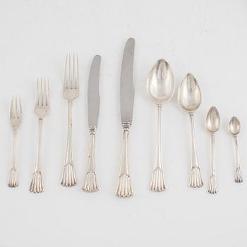 A Portuguese Silver Cutlery,  post 1933, 833 silver (143 pieces).