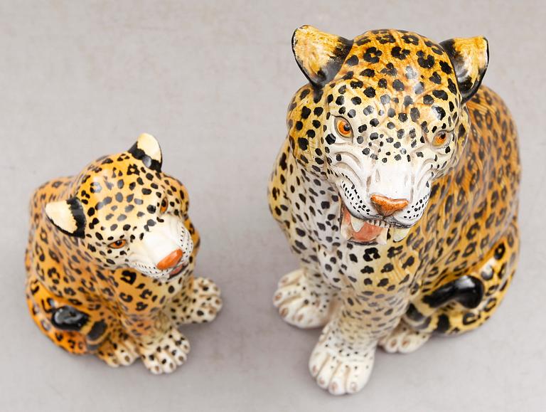 FIGURER, 2 st, keramik, Italien, 1900-/2000-tal.