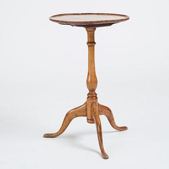 A Swedish tilt-top table by J Sjölin, master 1767.