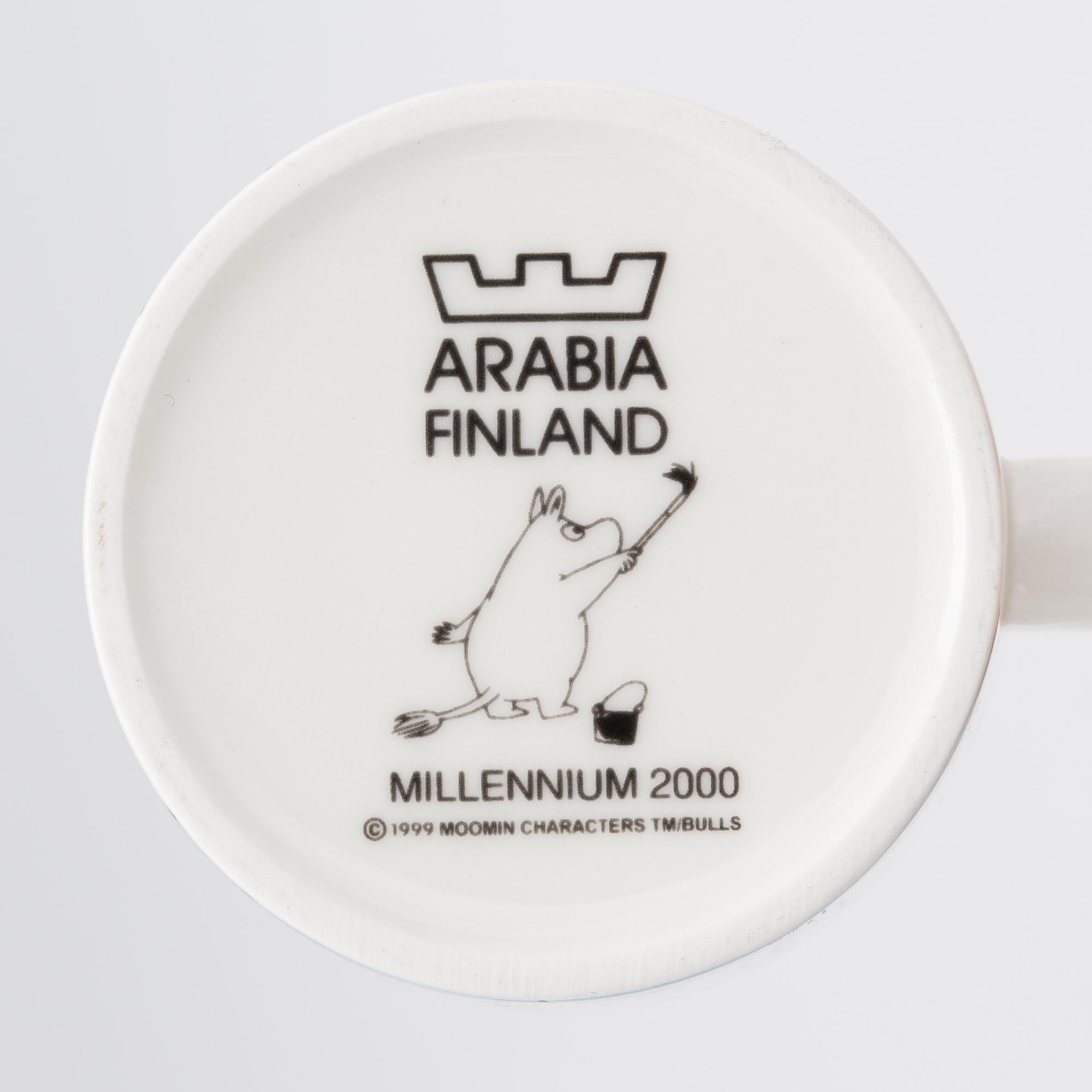 Muumimuki, posliinia, "Millennium", Moomin Characters, Arabia 1999-200.
