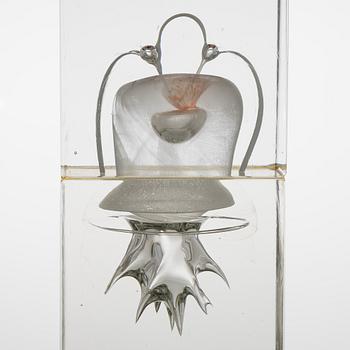 Oiva Toikka, glasskulptur, signerad Oiva Toikka Nuutajärvi Notsjö.