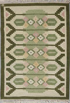 MATTA, rölakan, Ingegerd Silow, monogramsignerad IS, 238 x 170 cm, 1900-talets andra hälft.