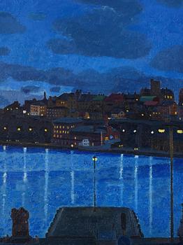 Bo Larsson, View towards Stadsgården from Slussen.