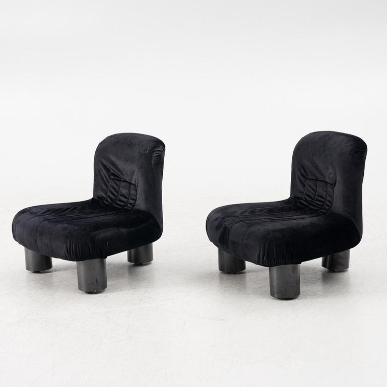 Cini Boiri, armchairs, a pair, "Botolo", Arflex, Italy.