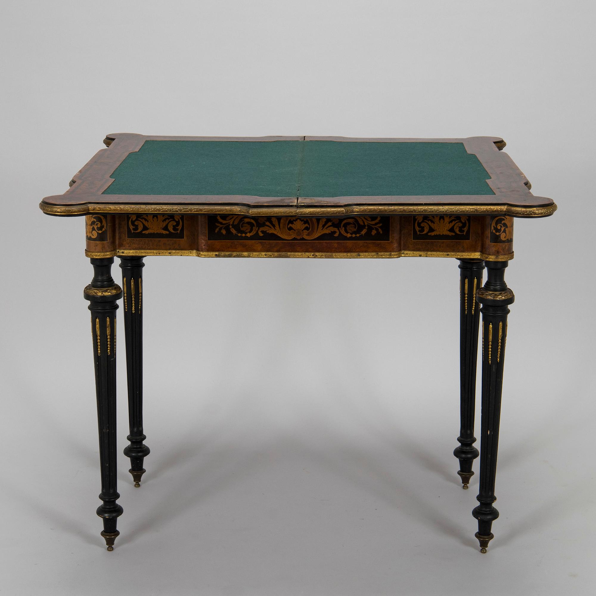 Game table, probably France, 19th century.