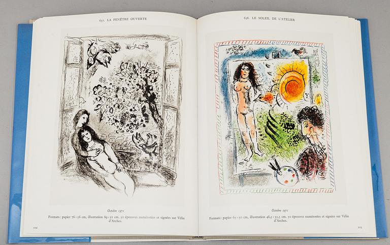 BOOKS (3), "Chagall Lithographe, II, III och IV", 1963-1974.