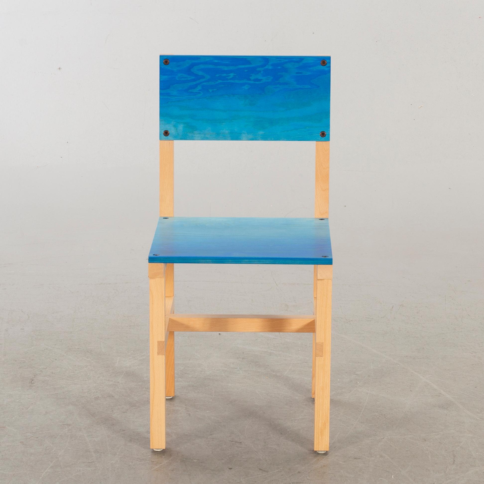 FREDRIK PAULSEN, "Röhsska", chair Designbaren, Blå Station 2020, Chair 39/102.