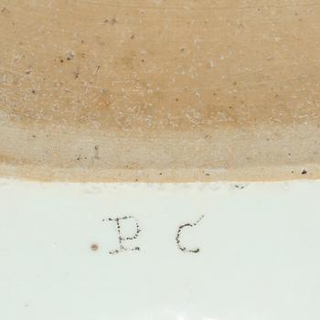 STEKFAT, porslin, Kina, 1700-tal.