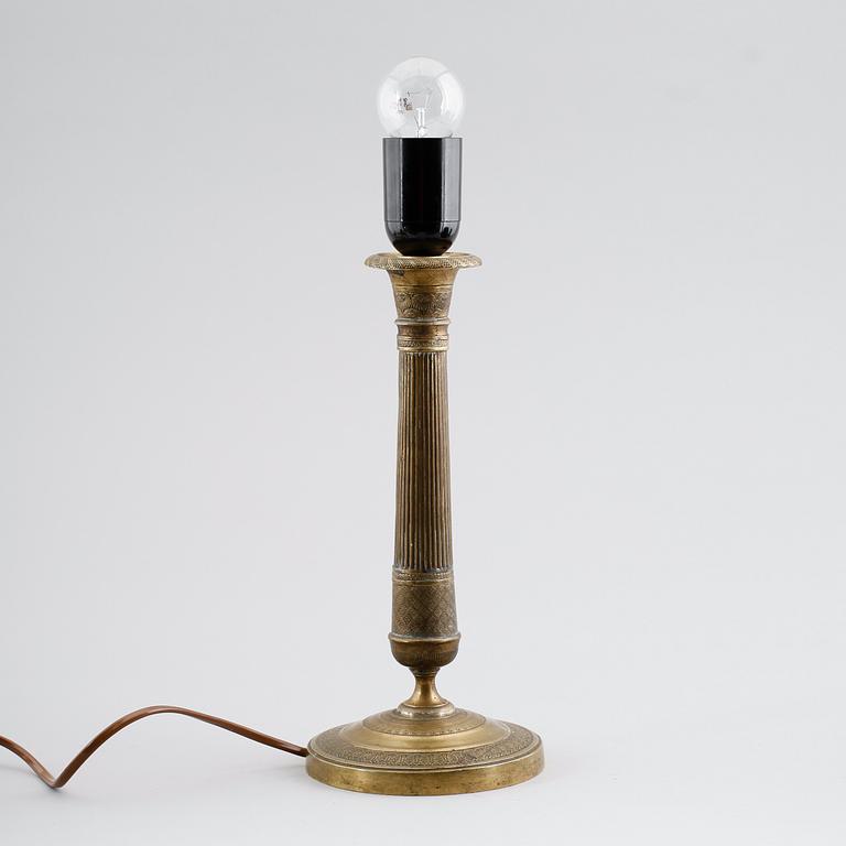 BORDSLAMPA, empirestil, 1800-talets andra hälft.