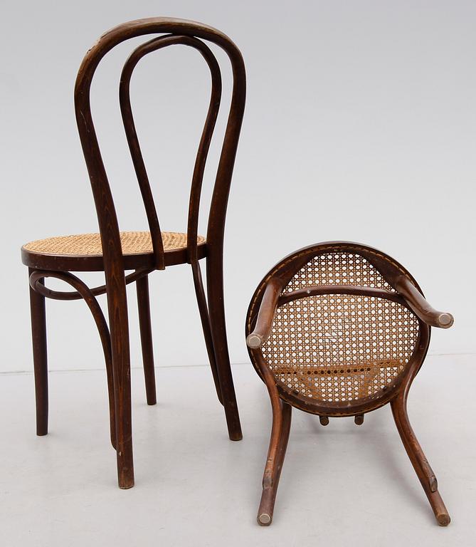 STOLAR, 4 st, Thonet modell, 1900-talets första hälft.