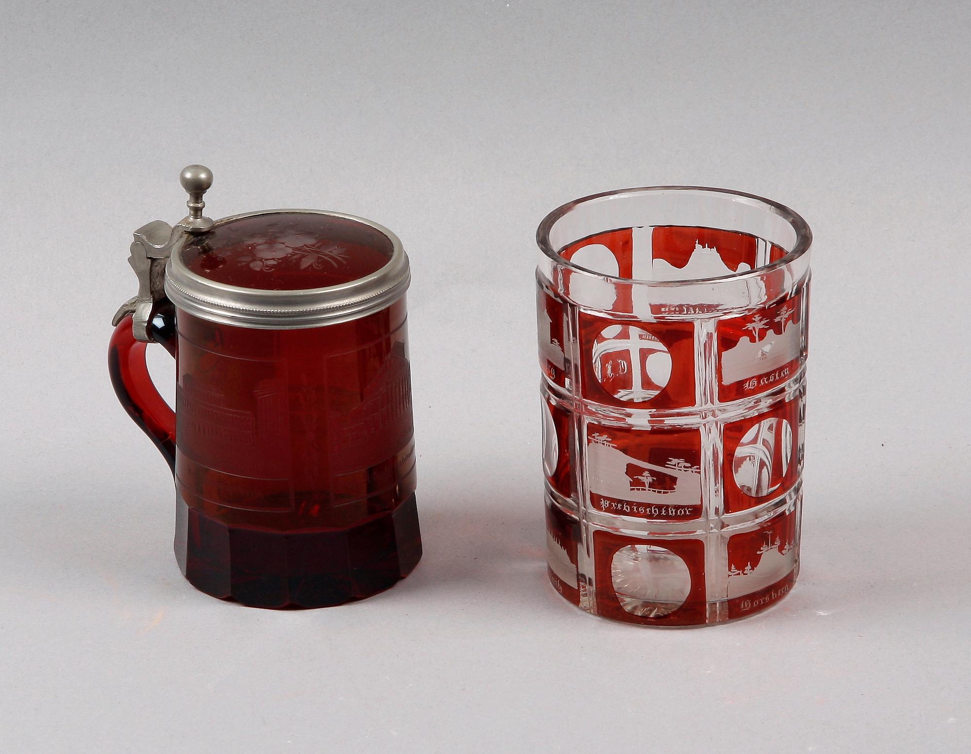 STOP OCH GLAS, glas, Böhmen, 1800-tal.