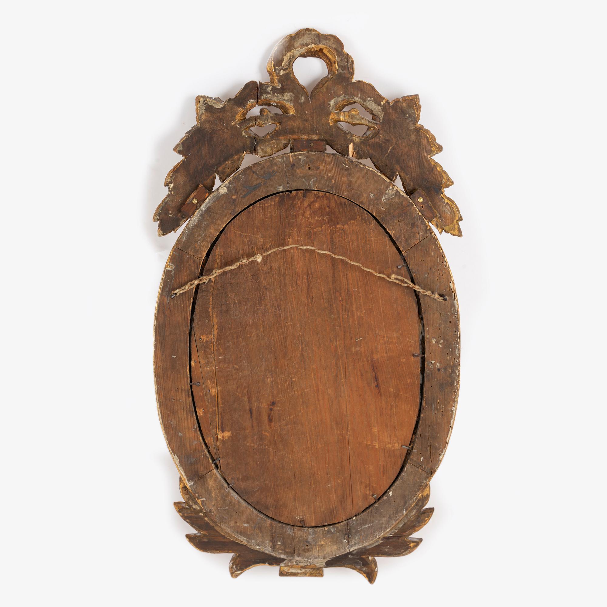 A Gustavian mirror sconce, late 18th Century.
