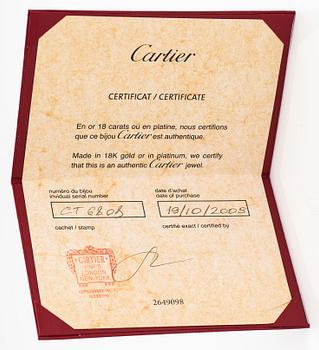 Cartier, Rannekoru "Tectonique", 18K valkokultaa, briljanttihiottuja timantteja n. 11.90 ct yht. Merkitty CT6808, JC.