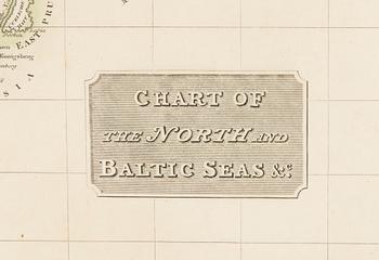 Map, Chart of the North and Baltic Seas, John Thomson, 1816. Edinburgh.