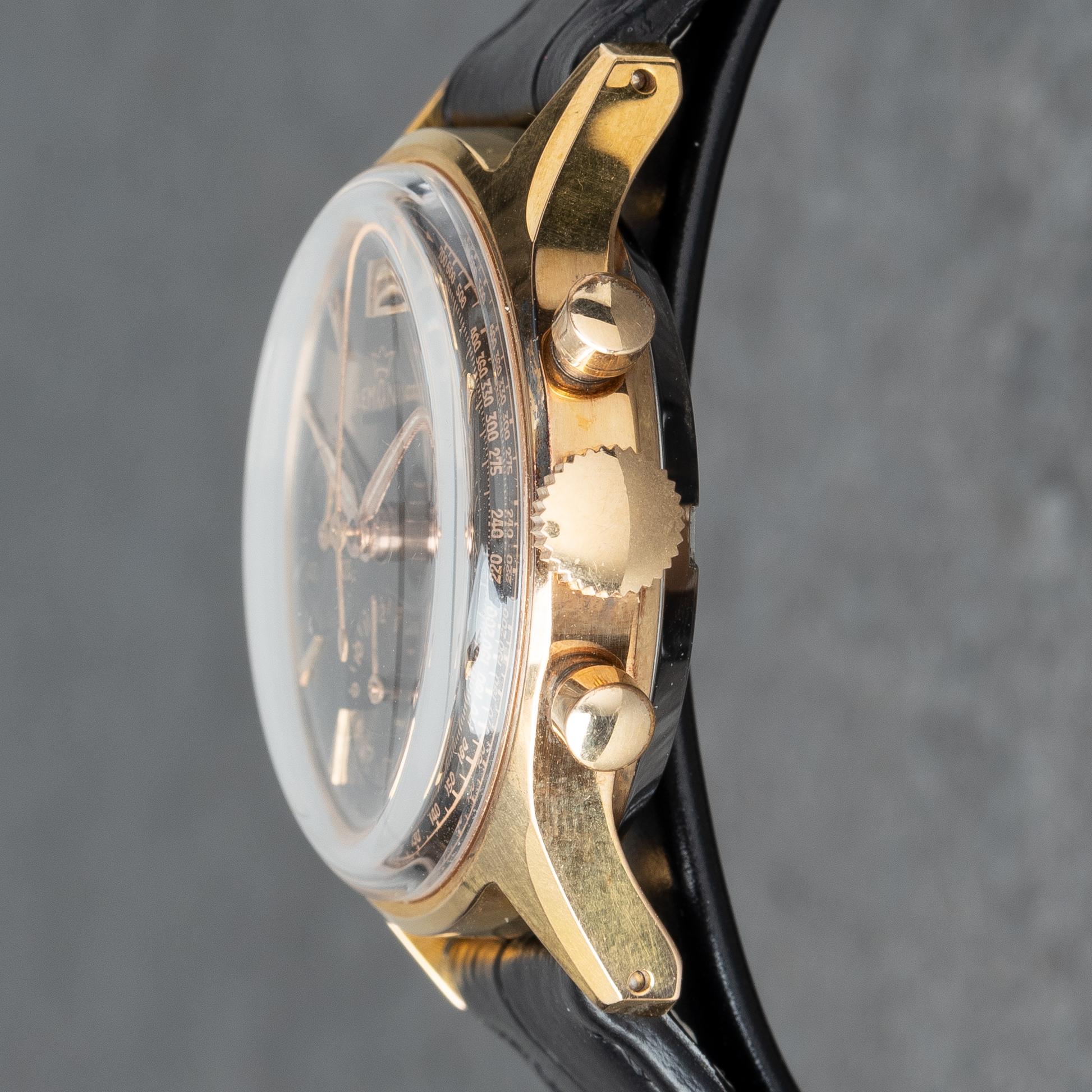 Lemania, "Tropical Dial", kronograf, ca 1950.